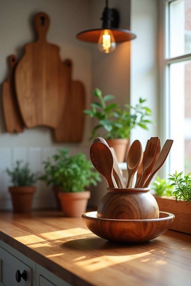 stylish wooden kitchen decor