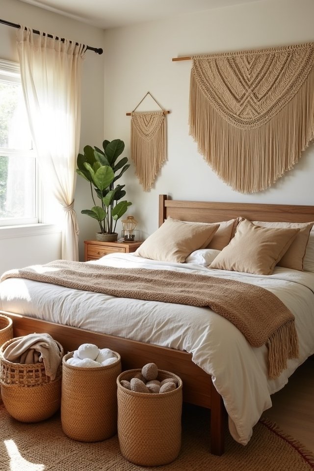stylish woven basket storage