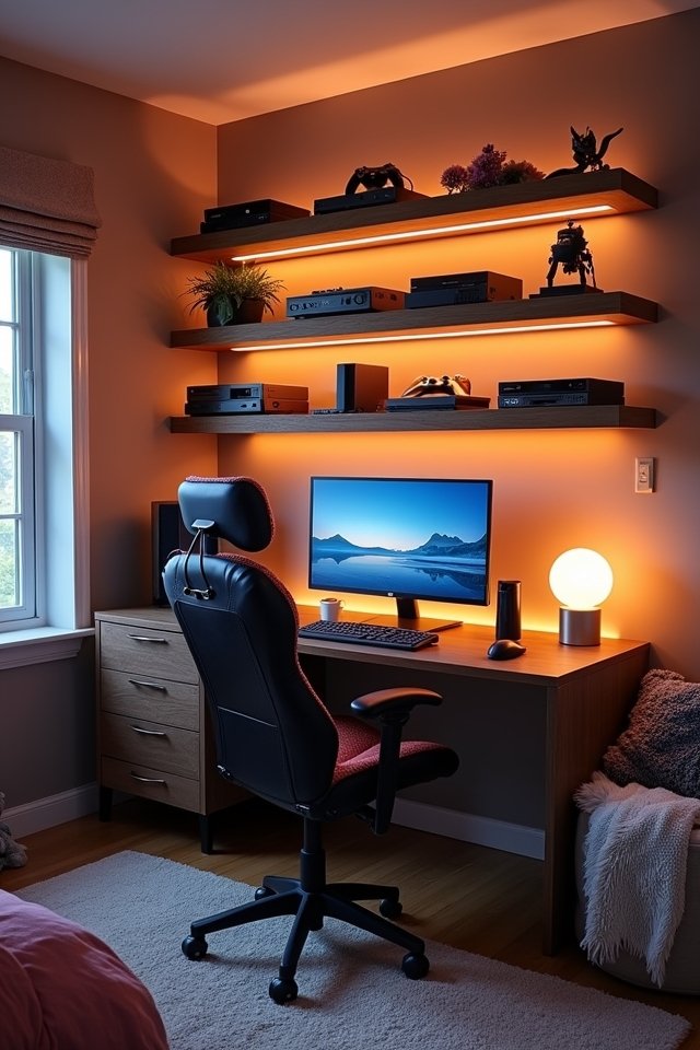 stylishly functional wall shelves