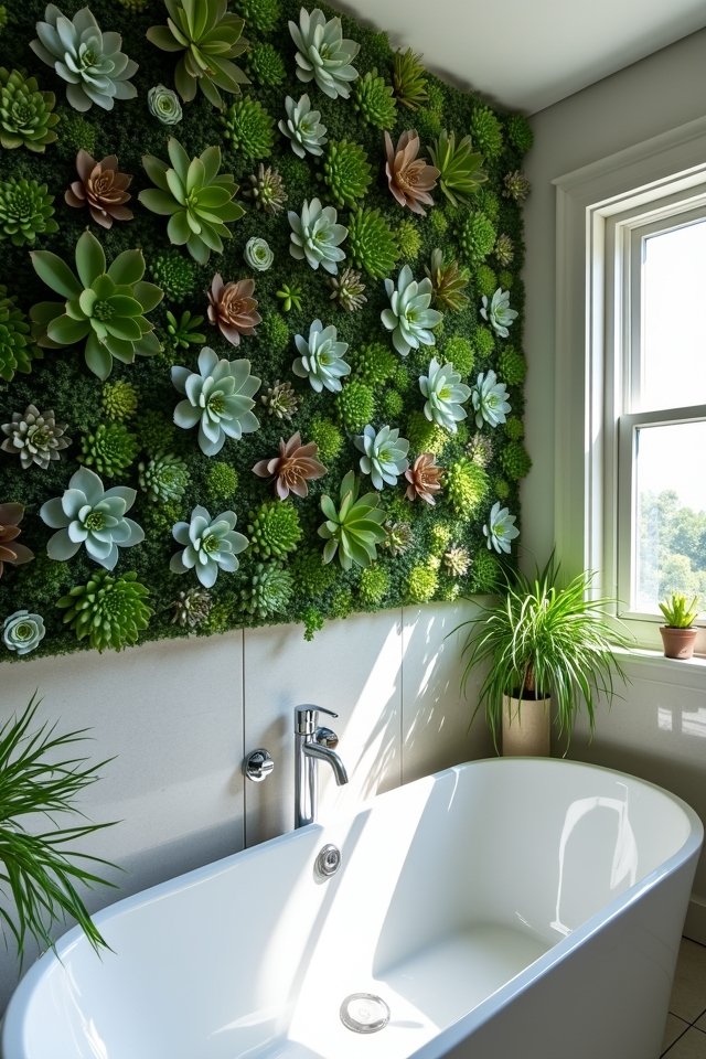 succulent wall art accents