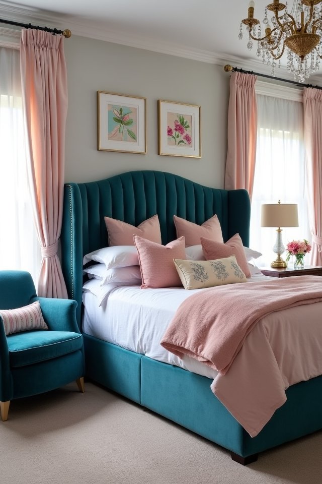 sumptuous velvet bedroom retreat