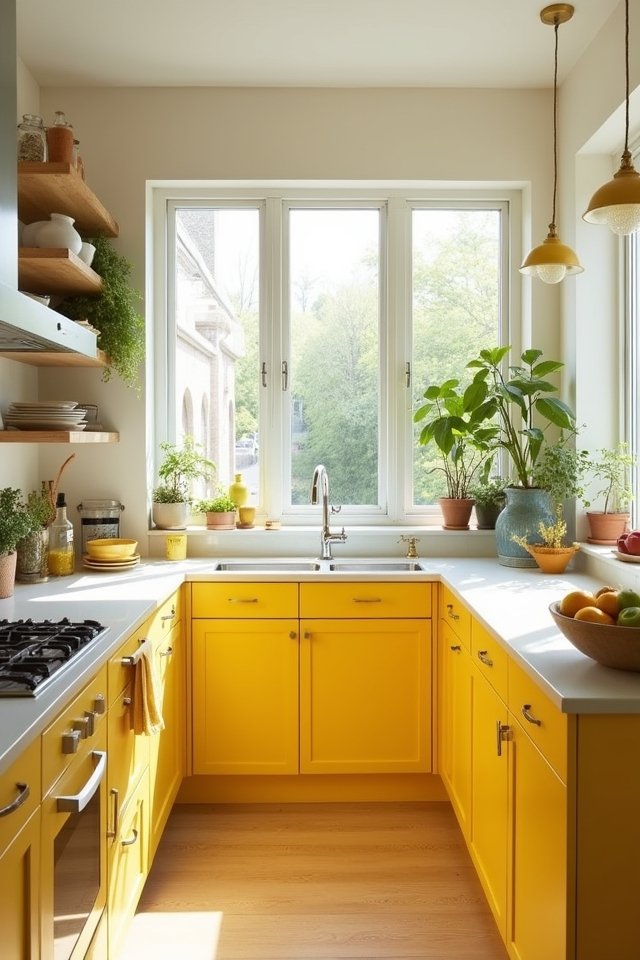 sun kissed kitchen accents brightening