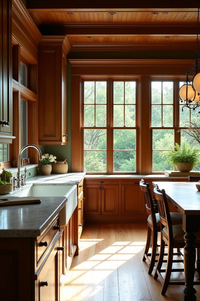 sunlit classic kitchen charm