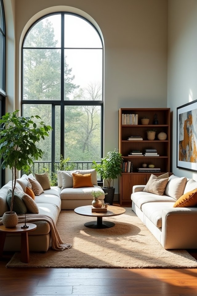 sunlit cozy reading nook