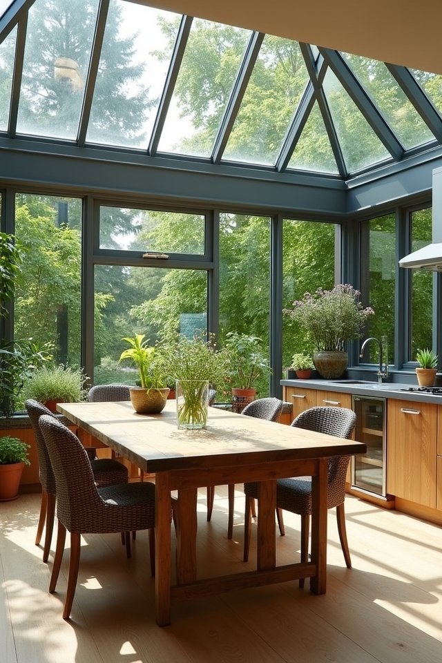 sunlit culinary oasis design