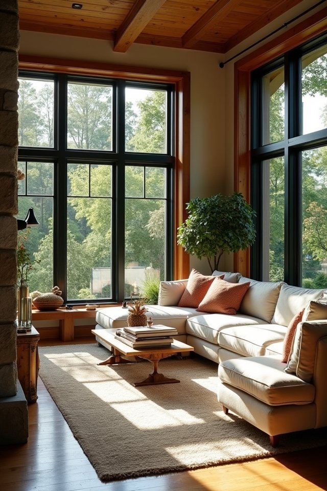 sunlit living space retreat