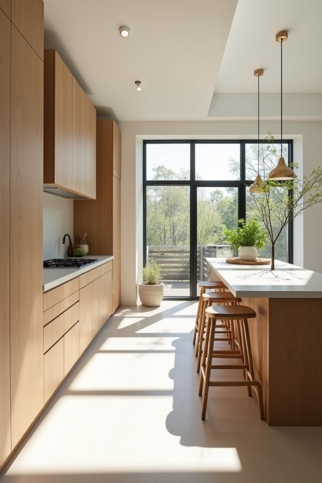 sunlit oak kitchen haven
