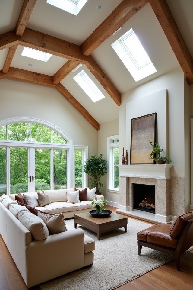sunlit sanctuary with skylights