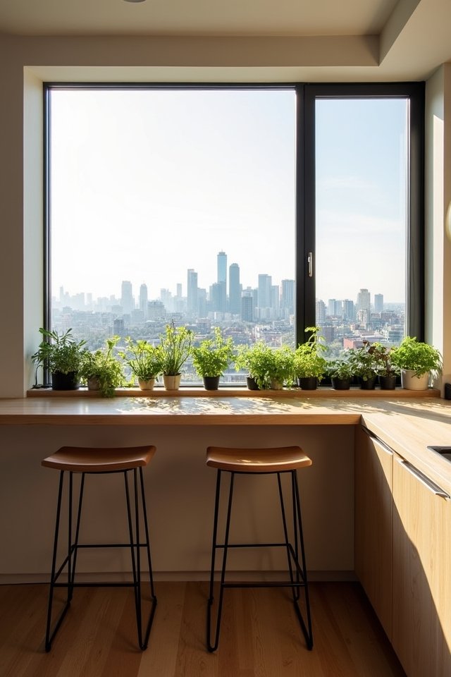 sunlit window counter experience
