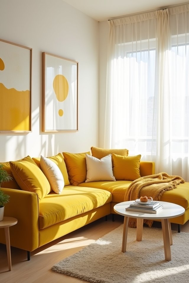 sunny monochromatic yellow decor