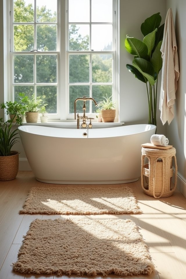 sustainable bathroom rug options