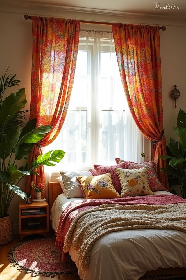 sustainable vibrant fabric curtains