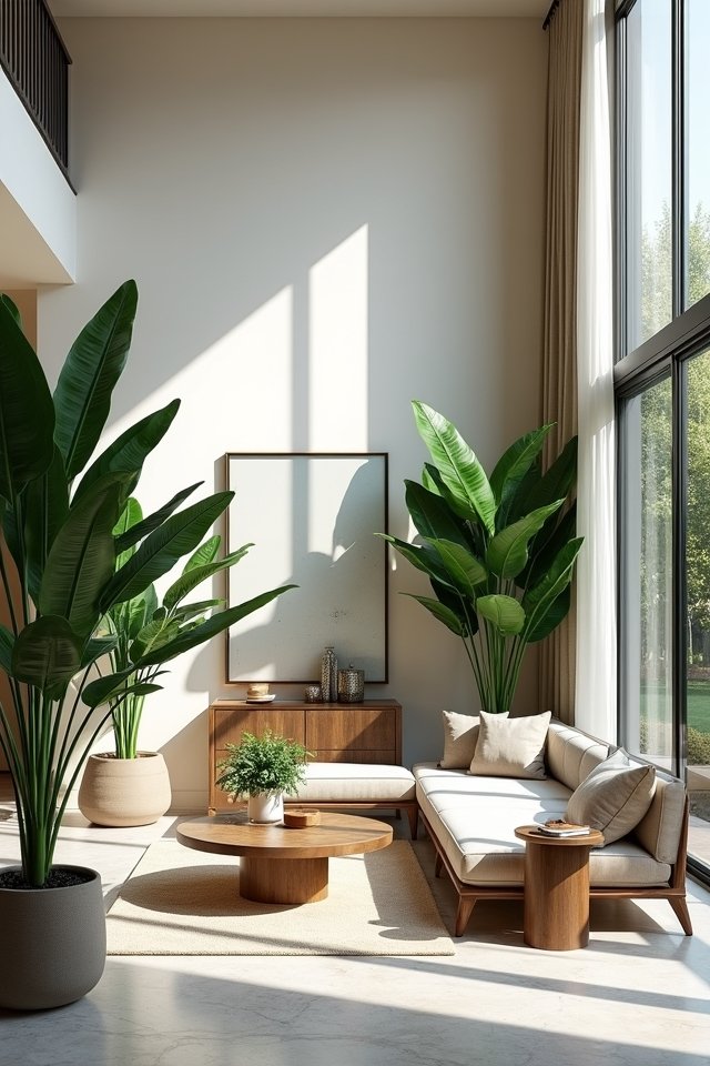 tall plants enhance elegance