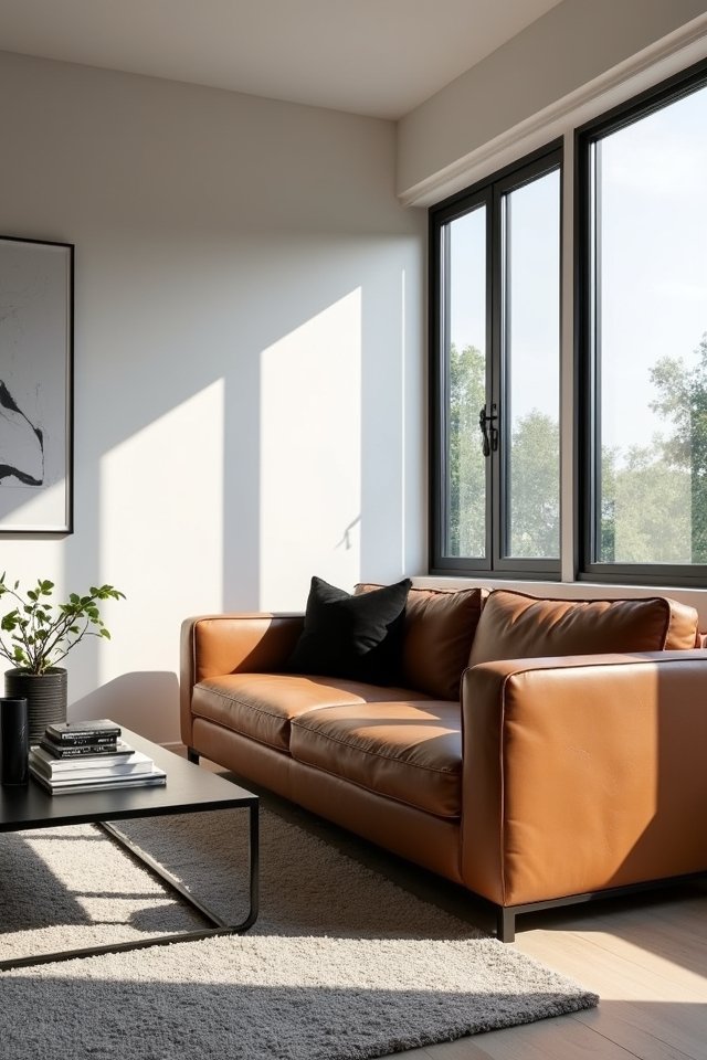 tan leather sofa allure