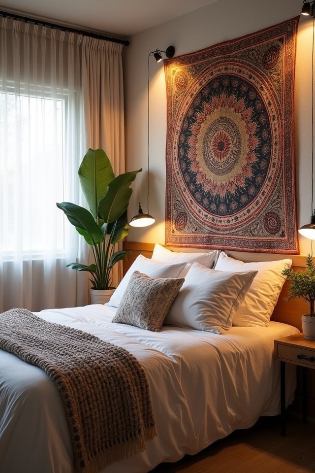 tapestry adds warmth and character