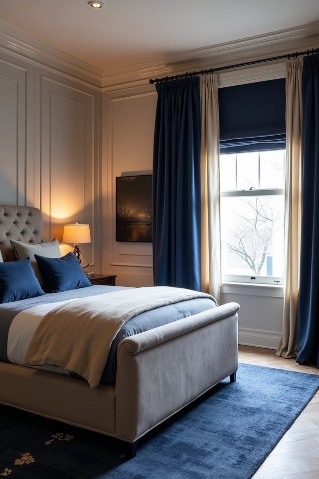 taupe and navy elegance