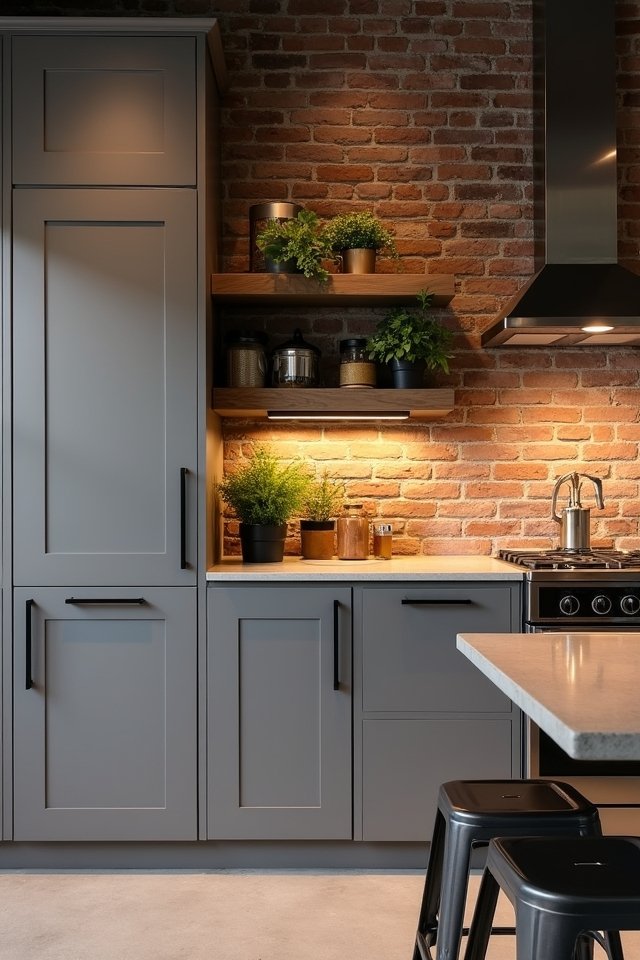 taupe cabinets industrial charm
