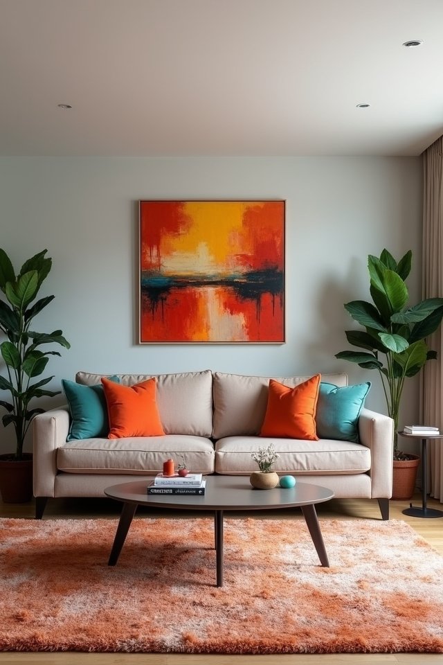 taupe enhances vibrant colors