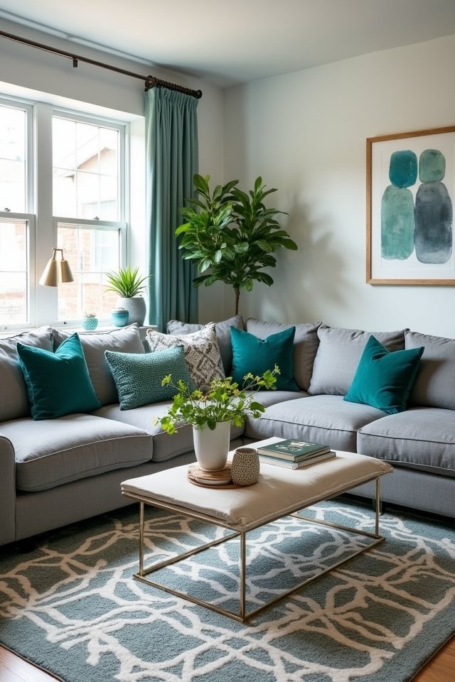 teal and grey serenity