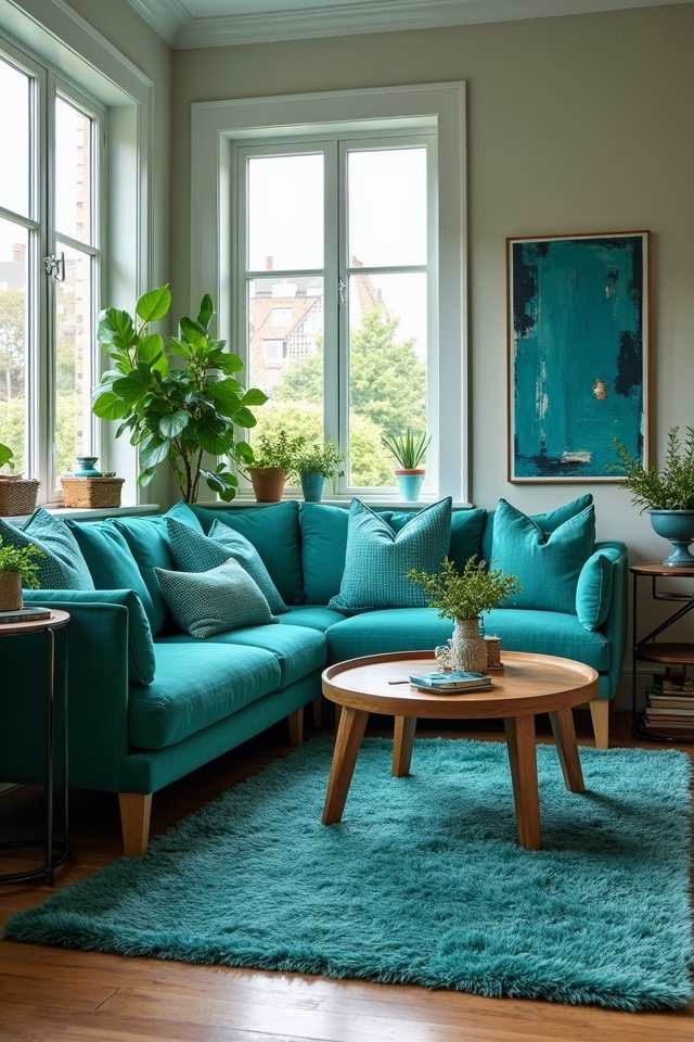 teal and turquoise tranquility