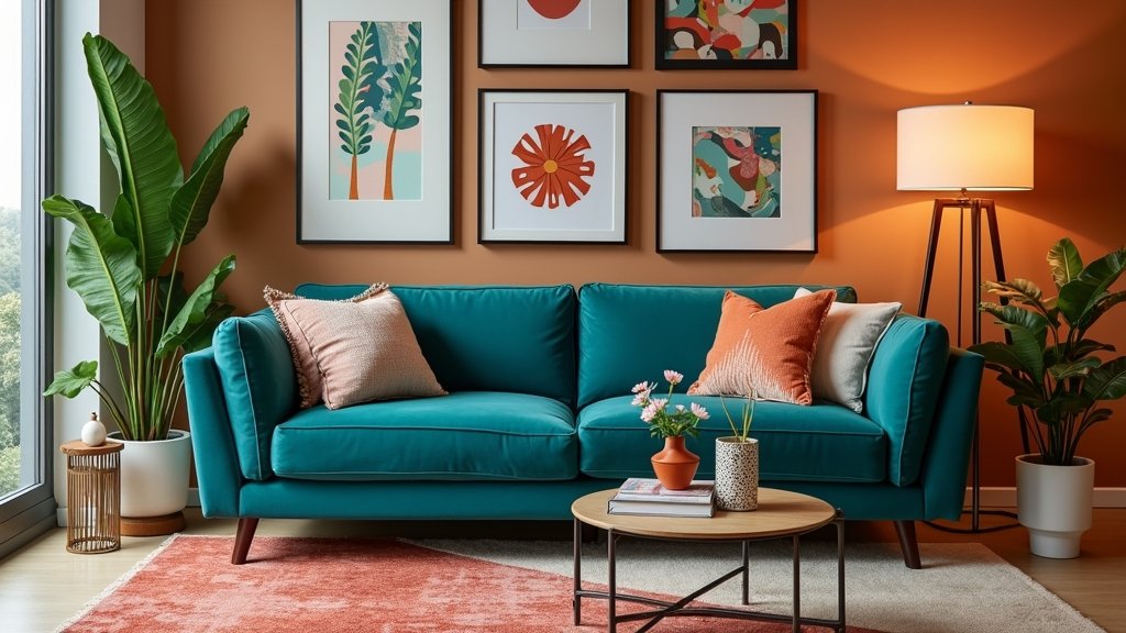 teal couch living room ideas