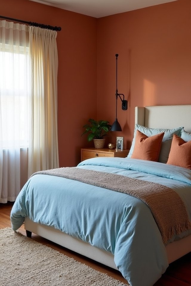 terracotta and blue harmony