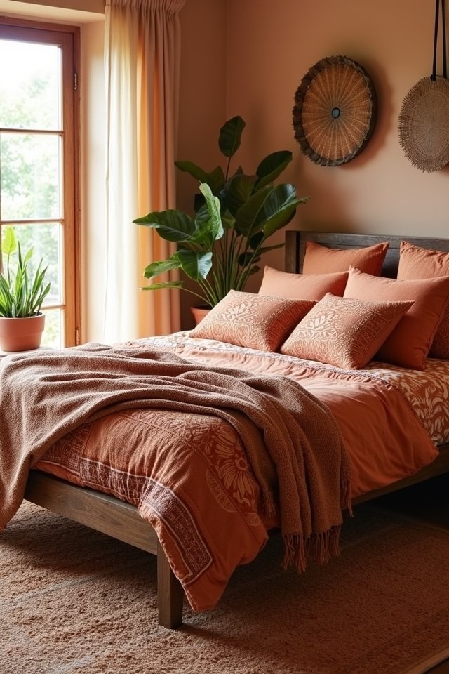 terracotta bedroom styling ideas