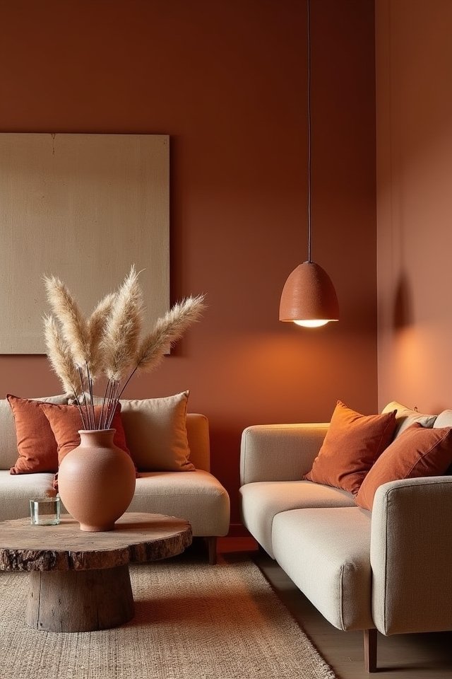 terracotta lighting for ambiance