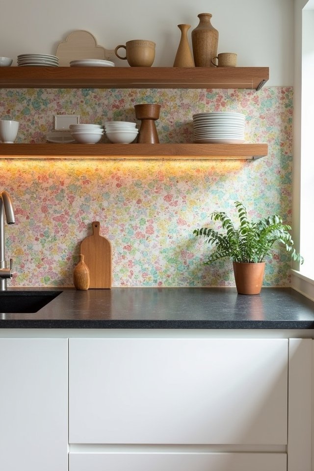 terrazzo backsplash elevates kitchens