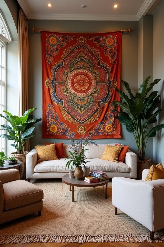 textile hangings add warmth