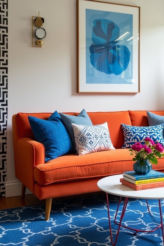 textiles and vibrant accessories