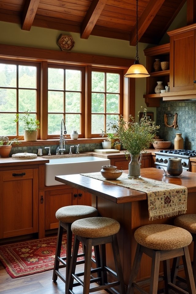 textiles enhance kitchen decor