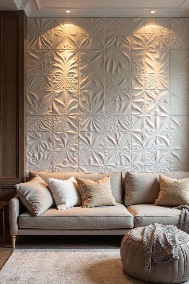 textured 3d wall transformation