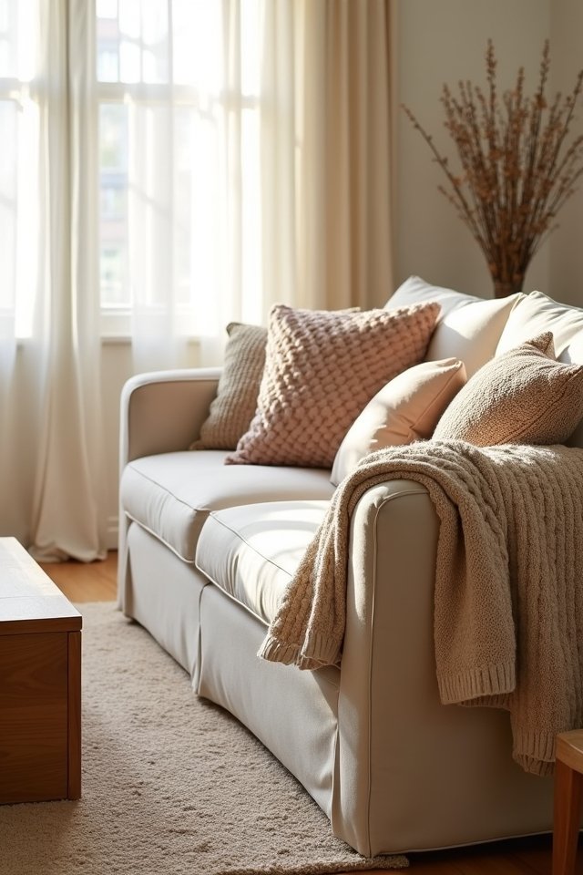 textured accents for warmth