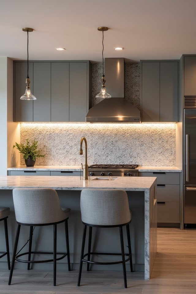 textured backsplashes enhance kitchens
