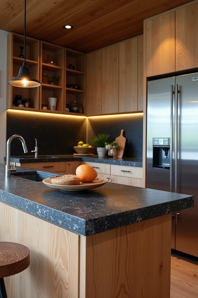 textured black soapstone elegance