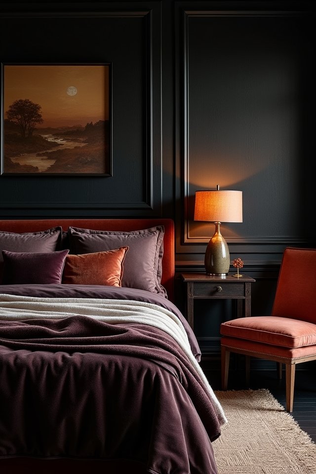 textured black wall elegance