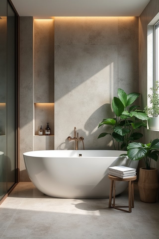 textured cement wall aesthetics