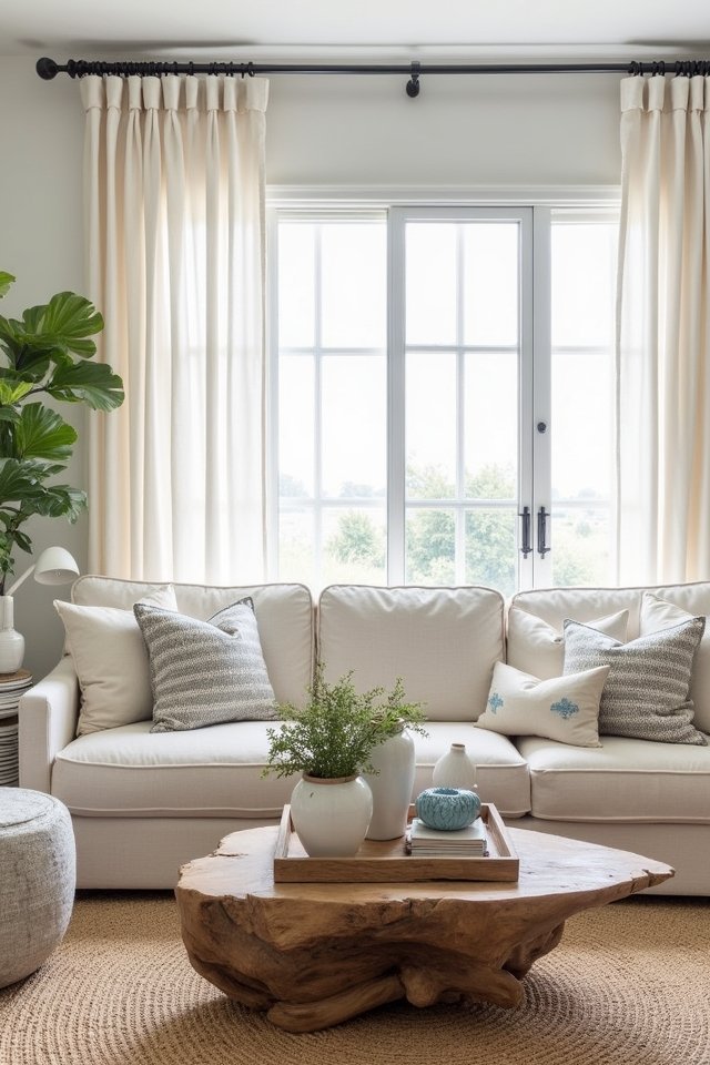 textured coastal living accents