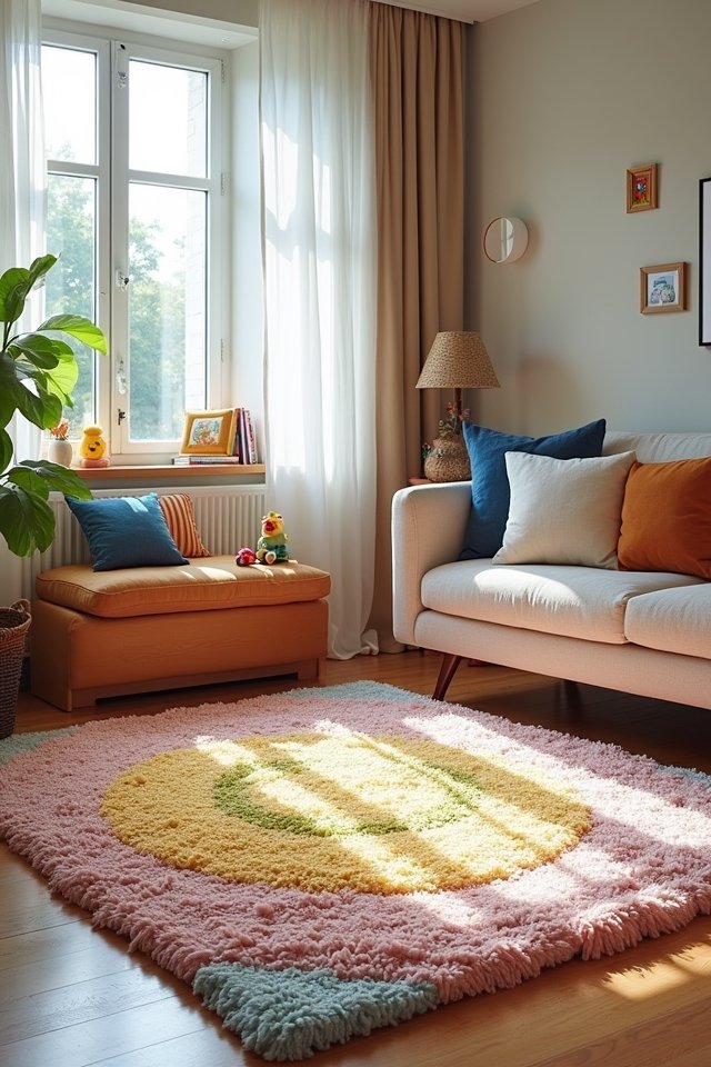 textured colorful play mats