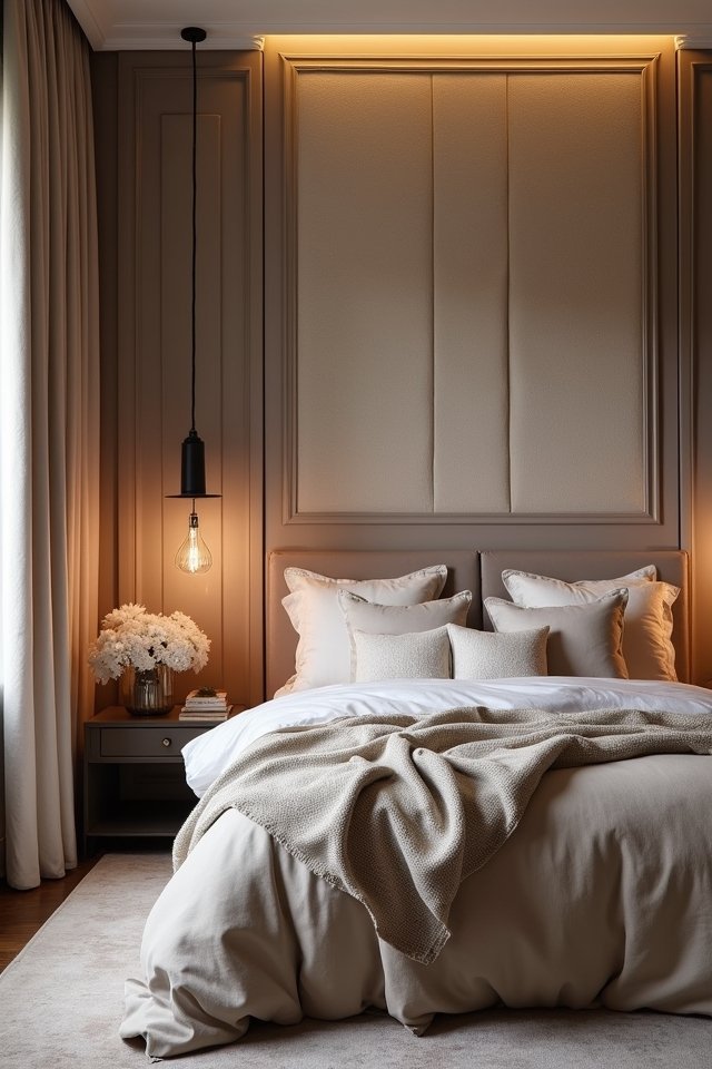 textured fabric panels elegance