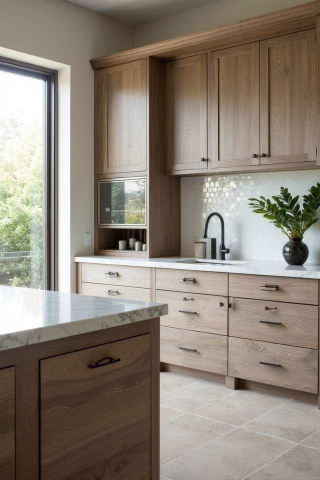 textured finishes enhance kitchens