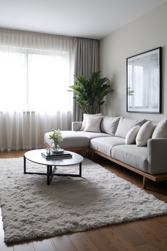 textured grey rugs enhance comfort