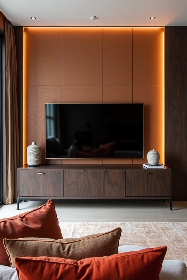 textured panels accent wall