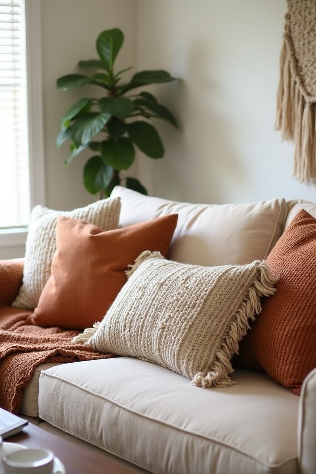 textured pillows for comfort