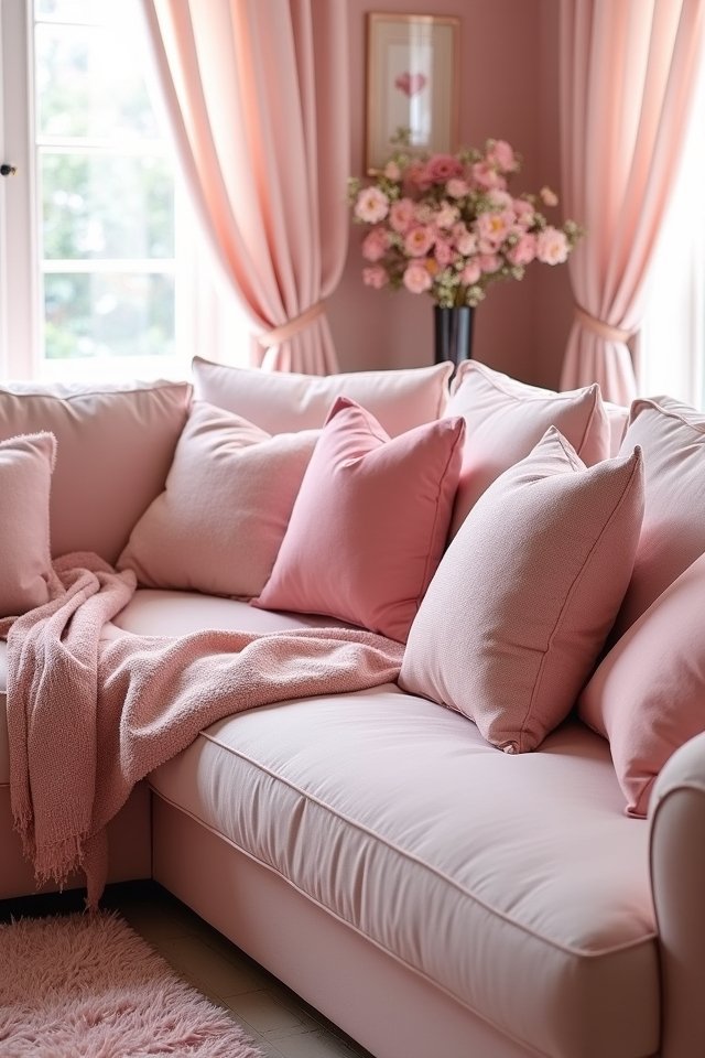 textured pink cushion ideas