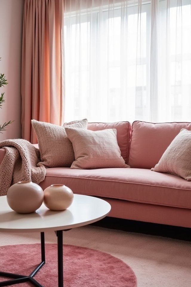 textured pink decor accessories
