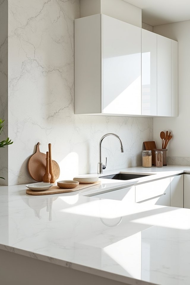 textured plaster kitchen elegance