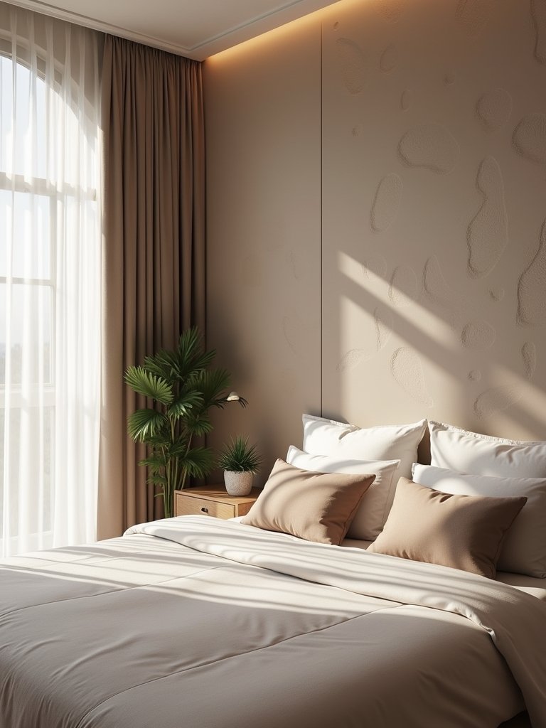 textured taupe wall ideas