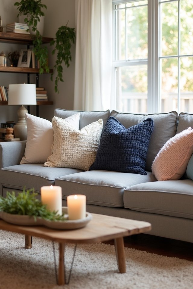 textured throw pillows delight